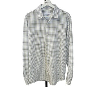 Mizzen+Main Mens Leeward Long Sleeve  Button Down Shirt Size Large Trim Fit